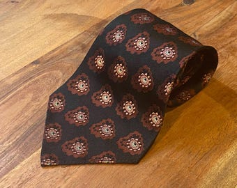 Vintage 1930s Silk Floral Necktie - Broadstreets 5th Ave NYC
