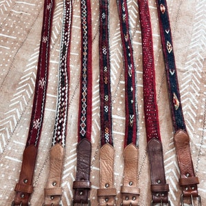 Leather berber rug Moroccan belts