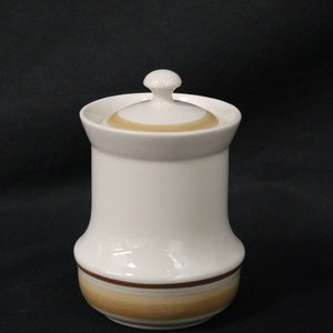 Vintage Stoneware &#39;Water Colors&#39; Small Canister (V1225)