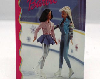 Vintage Barbie Lucky Skaters 1998 Pink Hardcover Book (S3186)
