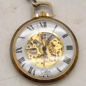 1928 Silver and Gold Pocket Watch with Roman Numerals Rolex 9ct lever pocket watch, Birmingham 1928, the dial with  main image 4