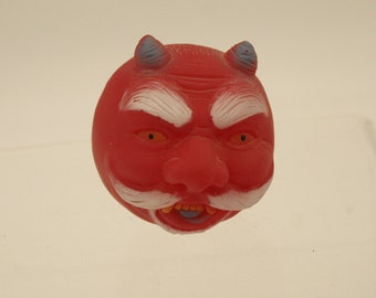 Vintage Madball Two Horn Head Red Devil (V9386)