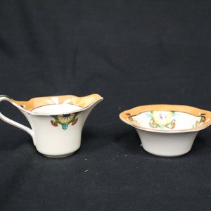 Vintage Noritake Small Creamer & Sugar Set (V2951)
