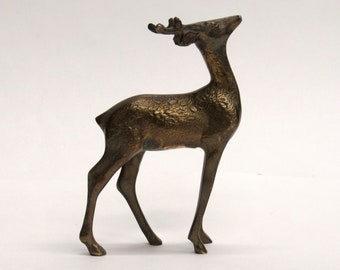 Brass deer figurine | Etsy