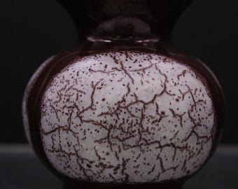 Vintage Raku Gold 1970’s German Handcrafted Art Deco Pot (S2033)