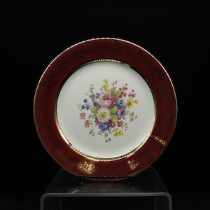 Vintage Burgundy Century by Salem USA 23k Gold Plate (V904)
