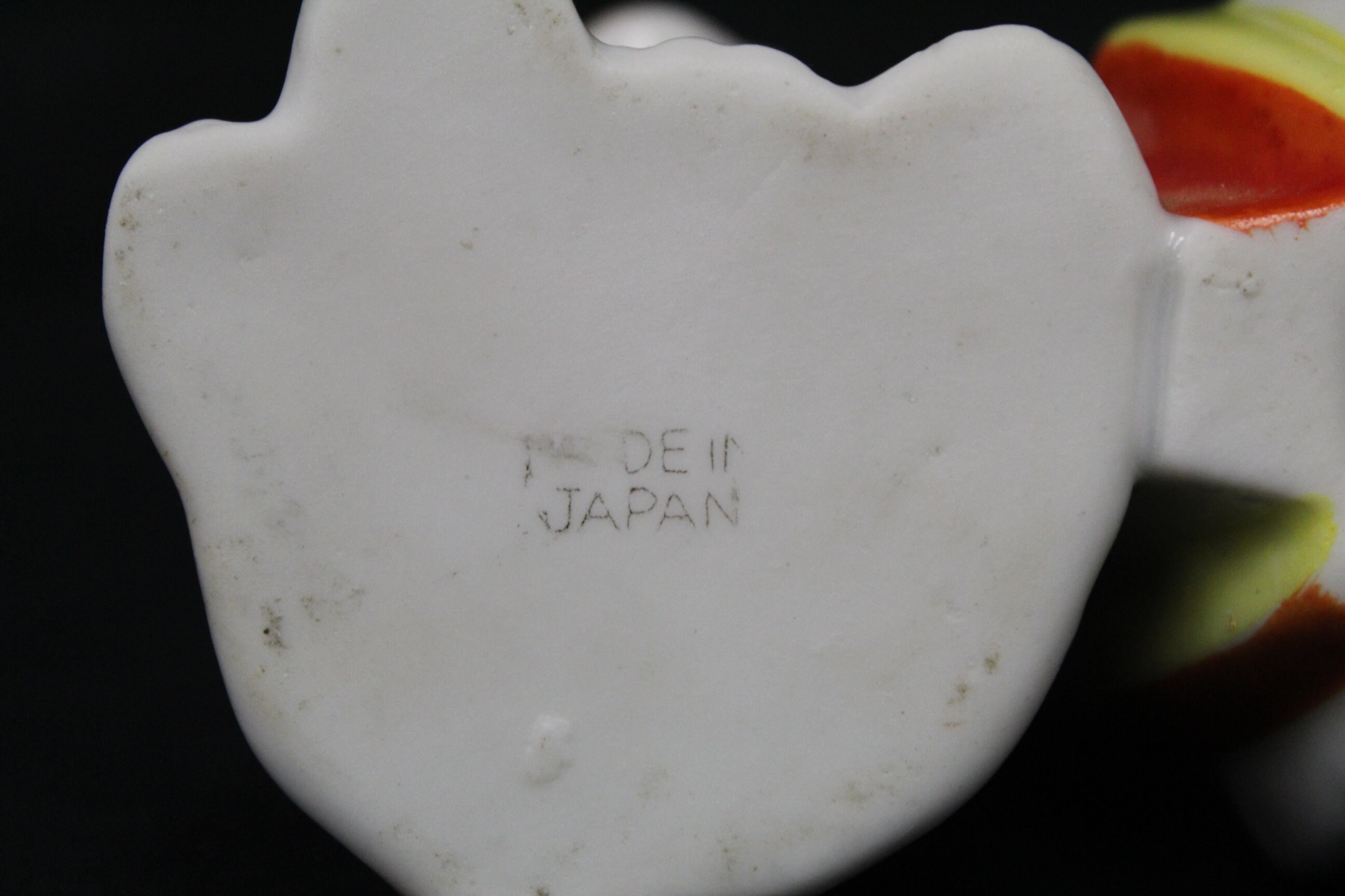 Vintage Japanese Ceramic Dog Cigarette Holder With Ashtray (V1866
