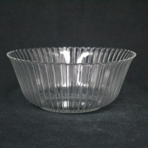 Vintage Arcoroc Clear Ribbed France Serving Bowl (V5140)