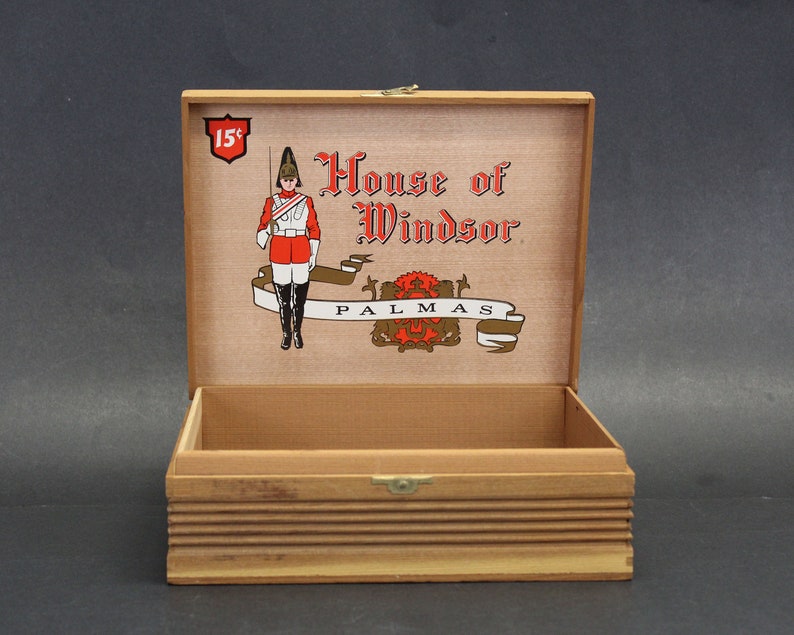 Vintage House of Windsor Palmas Wood Cigar Box E12800 Etsy