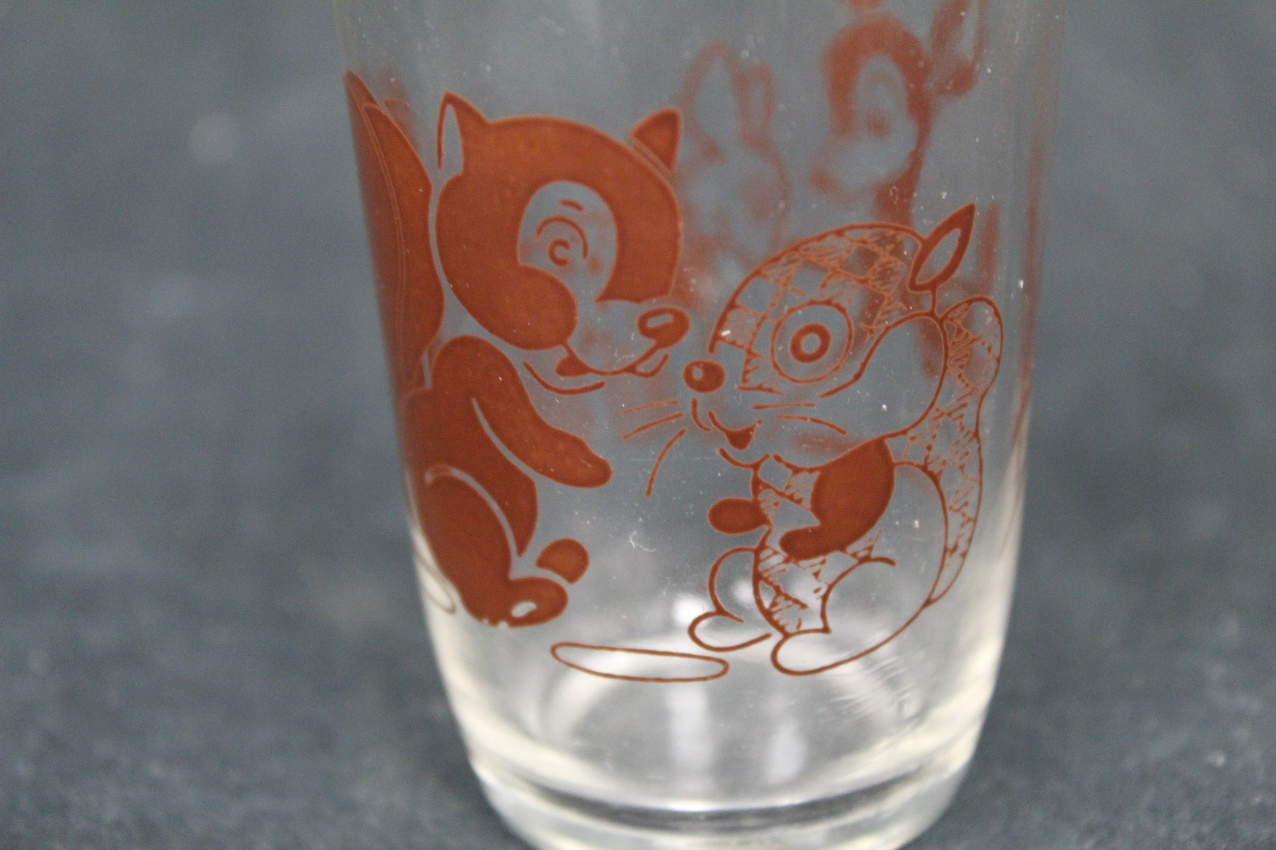 Vintage Swanky Swig Juice Glasses--Duck, Donkey, Rocking Horse Set