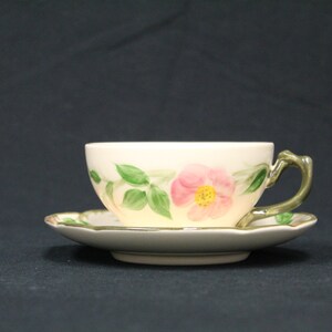 Vintage Desert Rose Franciscan Cup and Saucer (E3974)