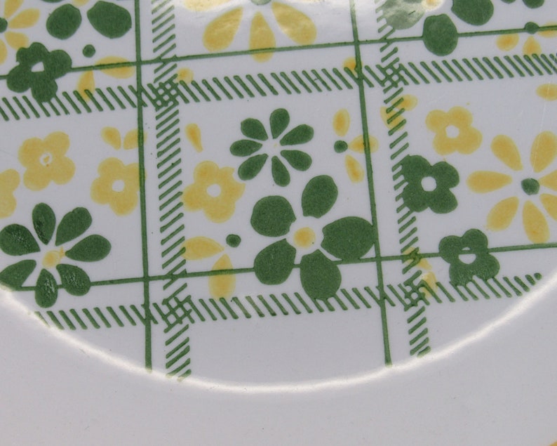 Assiette florale vintage Andre Ponche Decostone Mod E6129 Etsy France