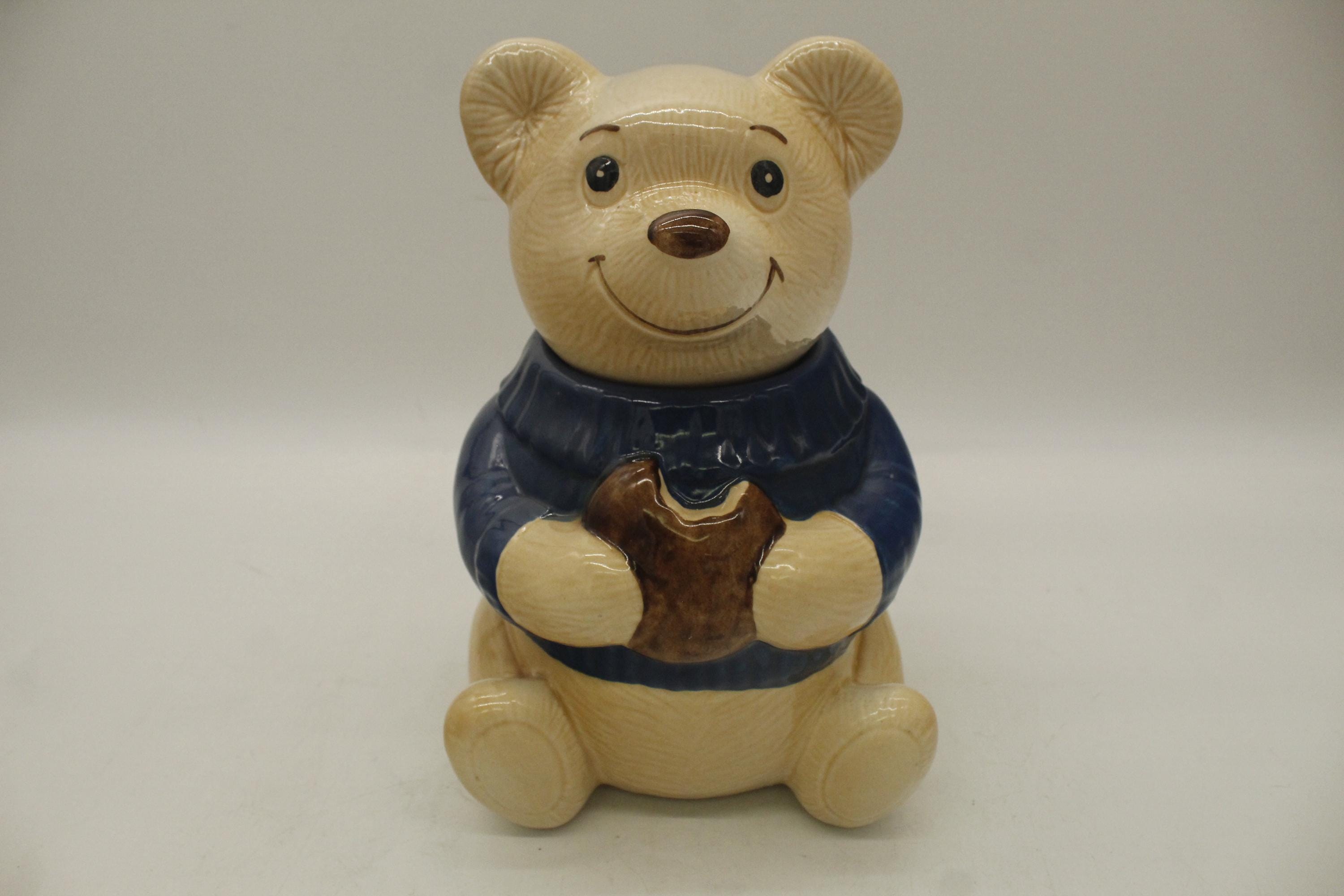 Vintage Teddy Bear Metlox Dark Blue Shirt Cookie Jar (S1640) - Etsy