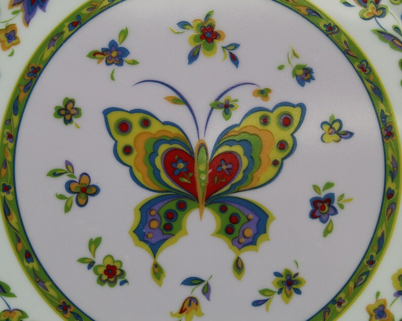 Vintage One World Sango 'Cho Cho San' Butterfly 1970’s Dinner Plate (E13578) image 2
