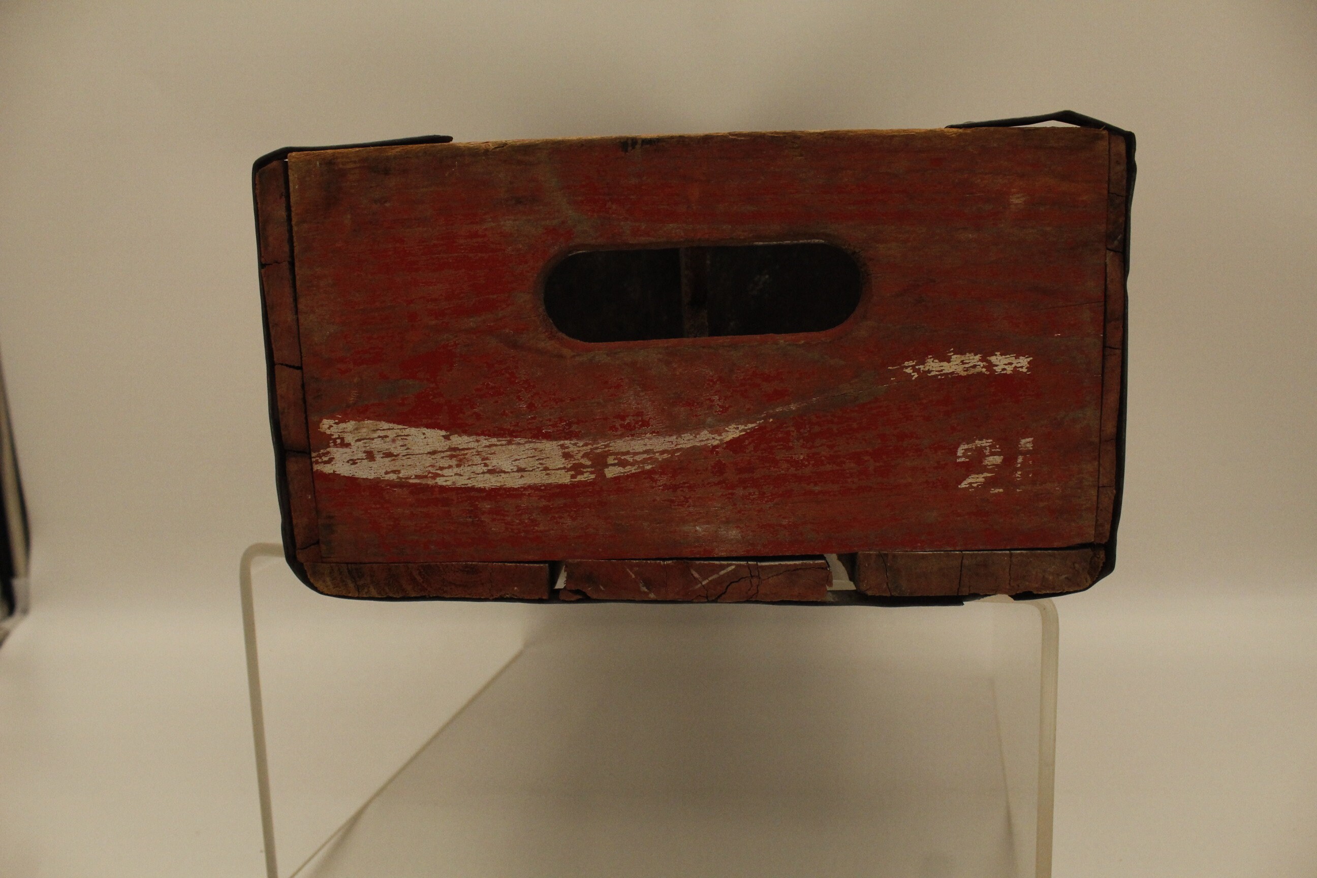 Vintage Coca Cola Advertising Wood Crate 2L With Inserts