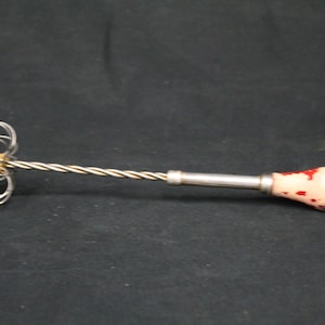 Vintage Whisk with Red Wood Handle (V3013)
