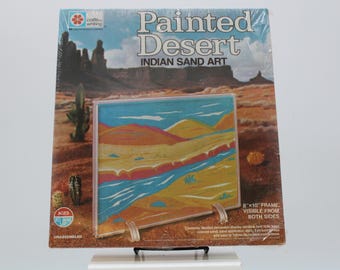 Vintage Painted Desert 1976 Unopened Craft Kit Indian Sand Art (S4522)