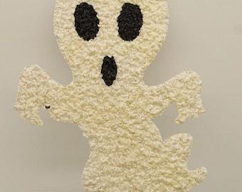 Vintage Halloween Ghost Popcorn Art (V8695)