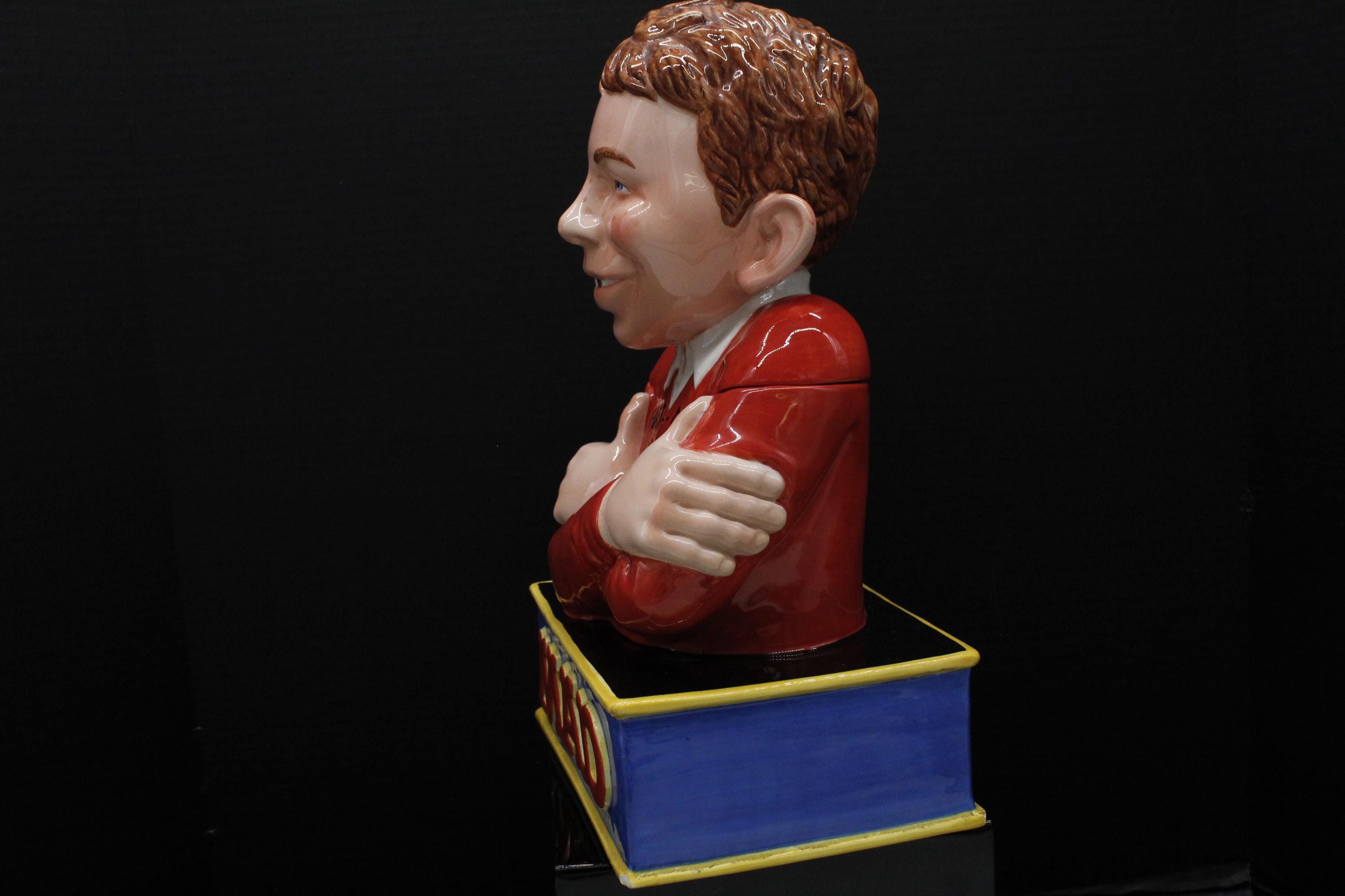 Vintage Mad Magazine Cookie Jar, Alfred Neuman San Francisco Clay