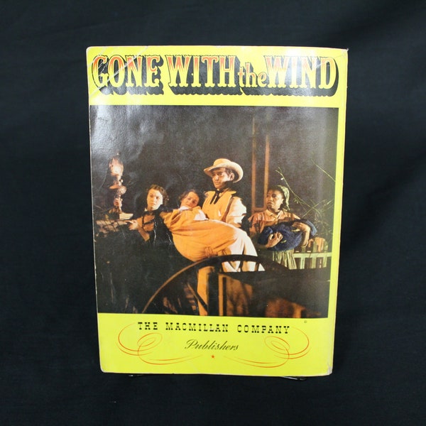 Vintage Gone with the Wind 1939 Yellow Cover Motion Picture Edition (V1854)