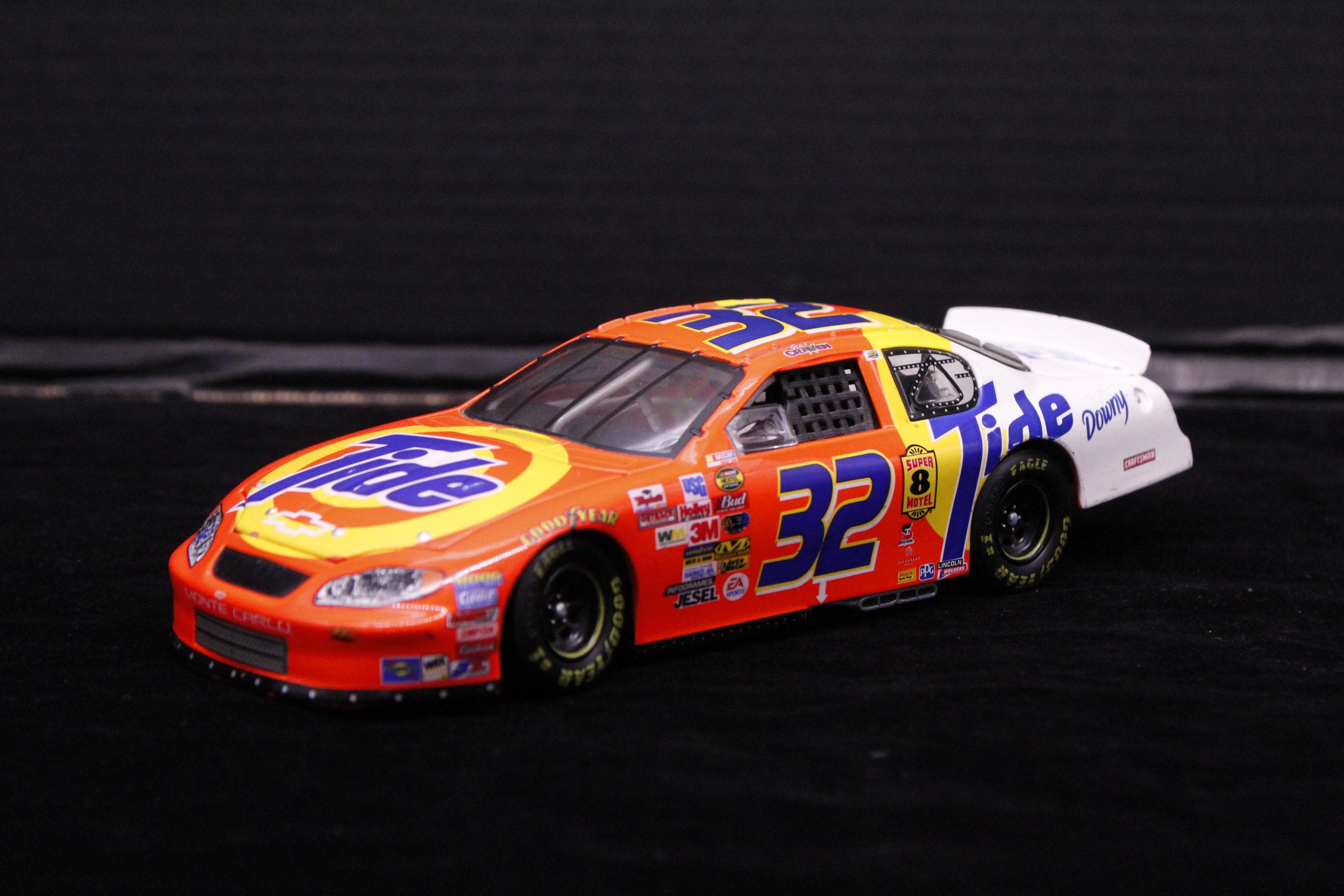 Vintage Ricky Cravens Tide Advertising #32 Nascar Metal Car With