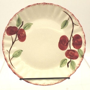 Vintage Blue Ridge Apple Plate Sponged Edge Southern Potteries (V9811)