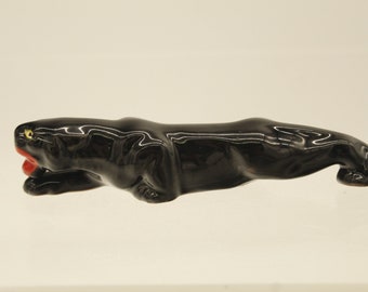 Vintage black panther ブラックパンサー　セラミック　置物 Vintage black panther ブラックパンサー セラミック 置物