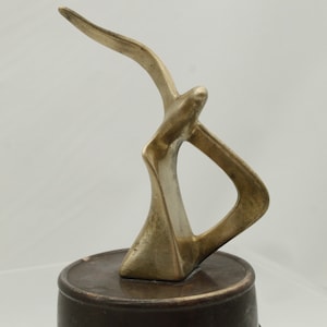 Vintage Brass/Bronze Seagull Landing on Water (V7277)