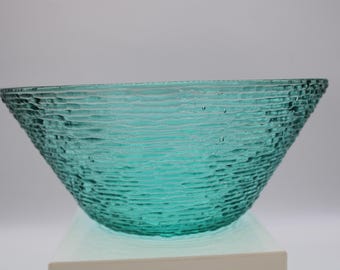Vintage Soreno Turquoise Blue Aqua Serving Punch Bowl (S4561)
