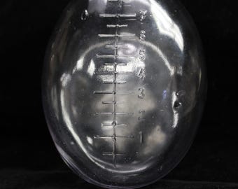 Vintage Glass Graduated Urinal Clear with Measurements 1910 Winslow Glass (S4568)