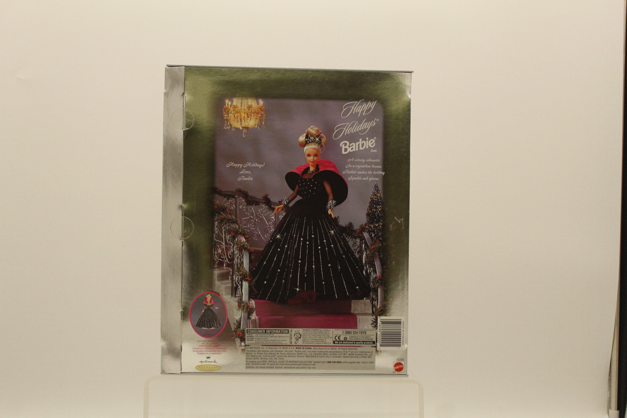 Vintage Barbie Holiday 1998 Silver Box Black Dress Pink Sash (V9628) - Etsy Vintage Barbie Holiday 1998 Silver Box Black Dress Pink Sash (V9628) - Etsy