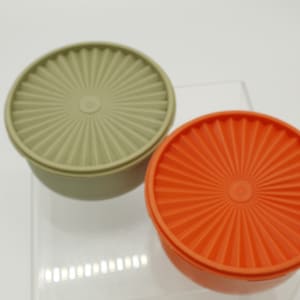 Vintage Green & Orange Tupperware Set of 2 (V8915) - Etsy