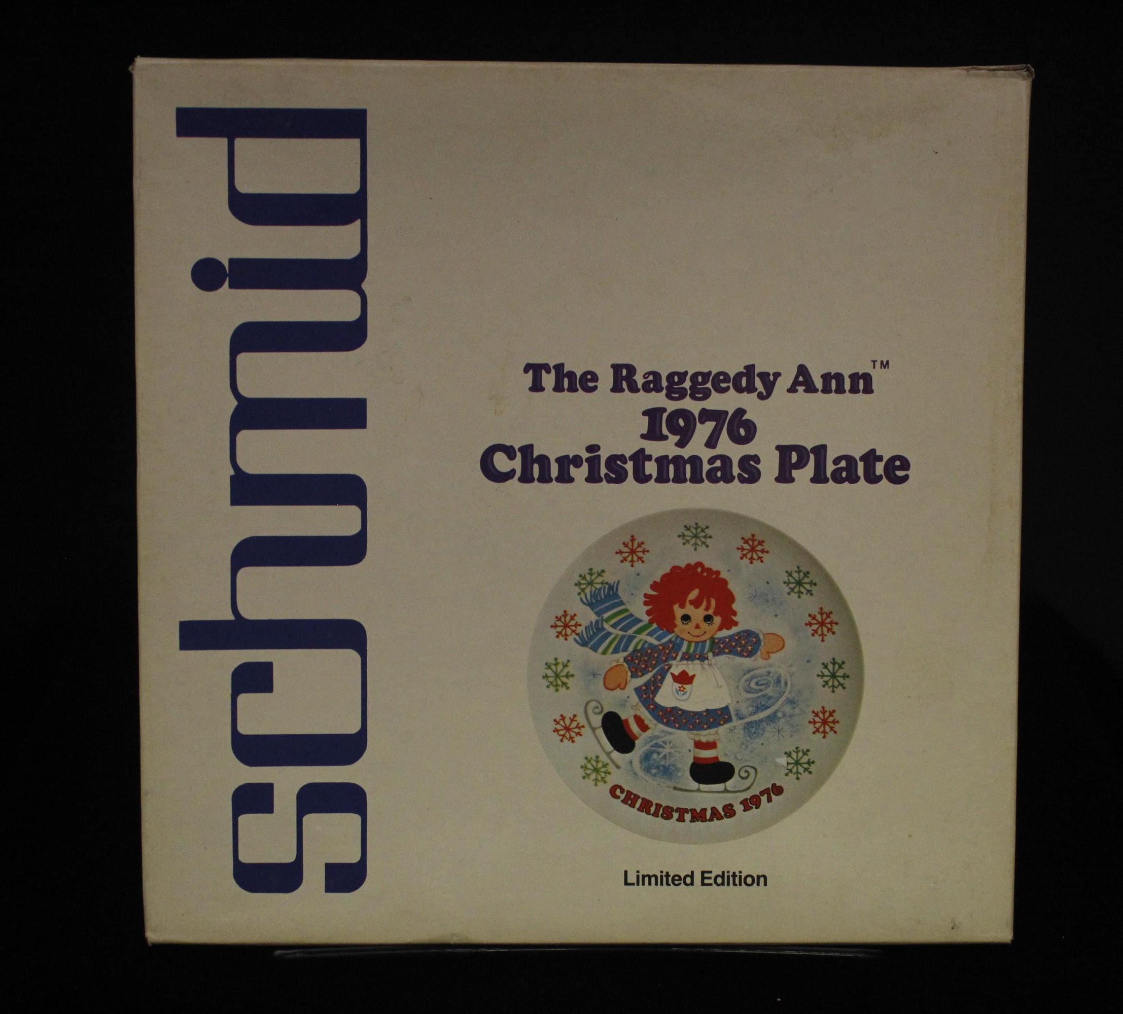 Vintage 1976 Christmas Raggedy Ann Plate (S1526) - Etsy