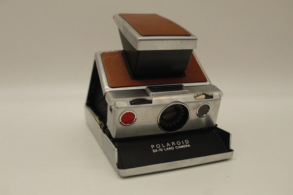 Vintage Polaroid SX-70 Land Camera in Styrafoam Carrying Box
