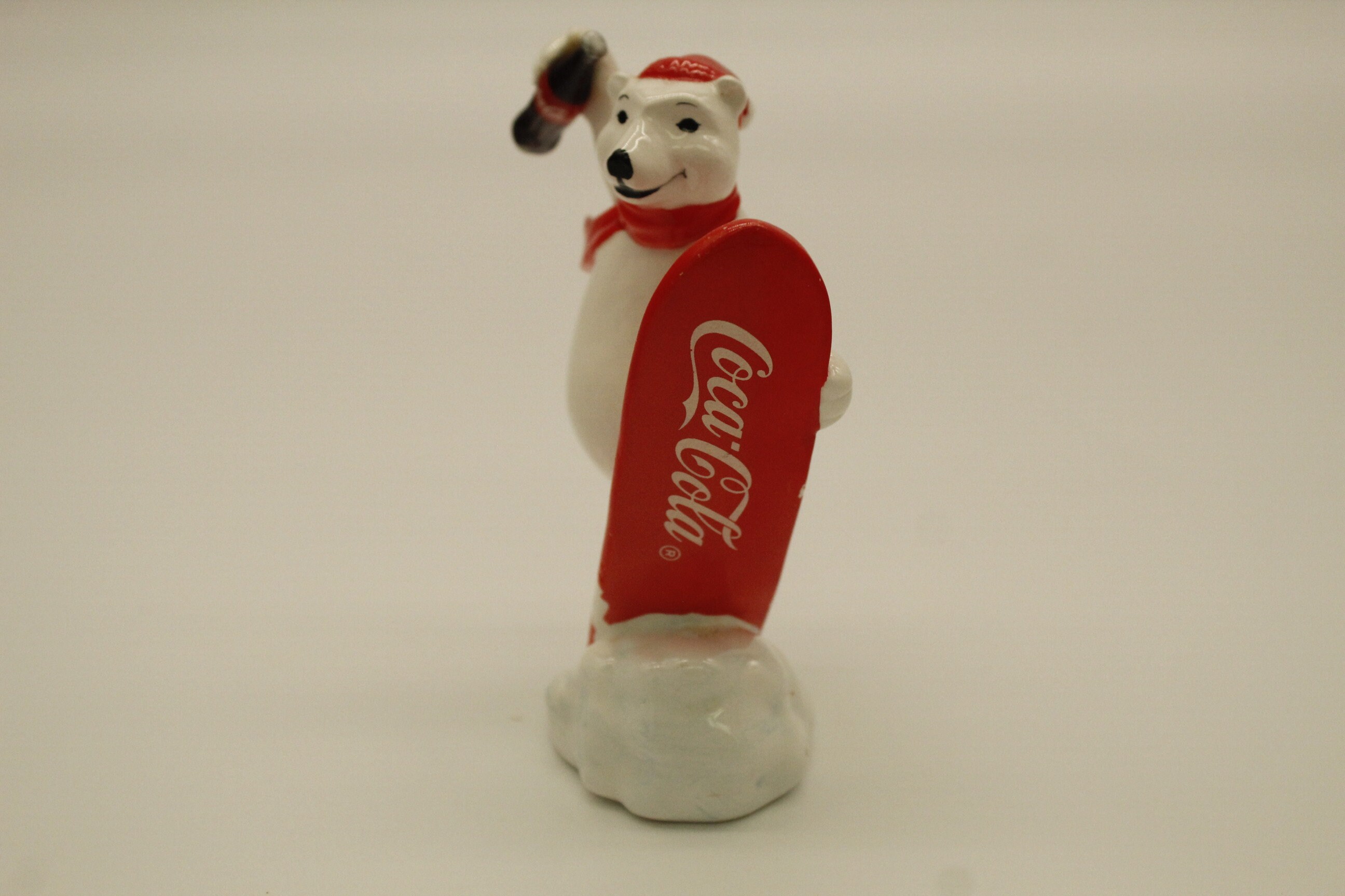 Vintage Coca-cola Enesco Set of Two Snowboarder Polar Bears (V8762