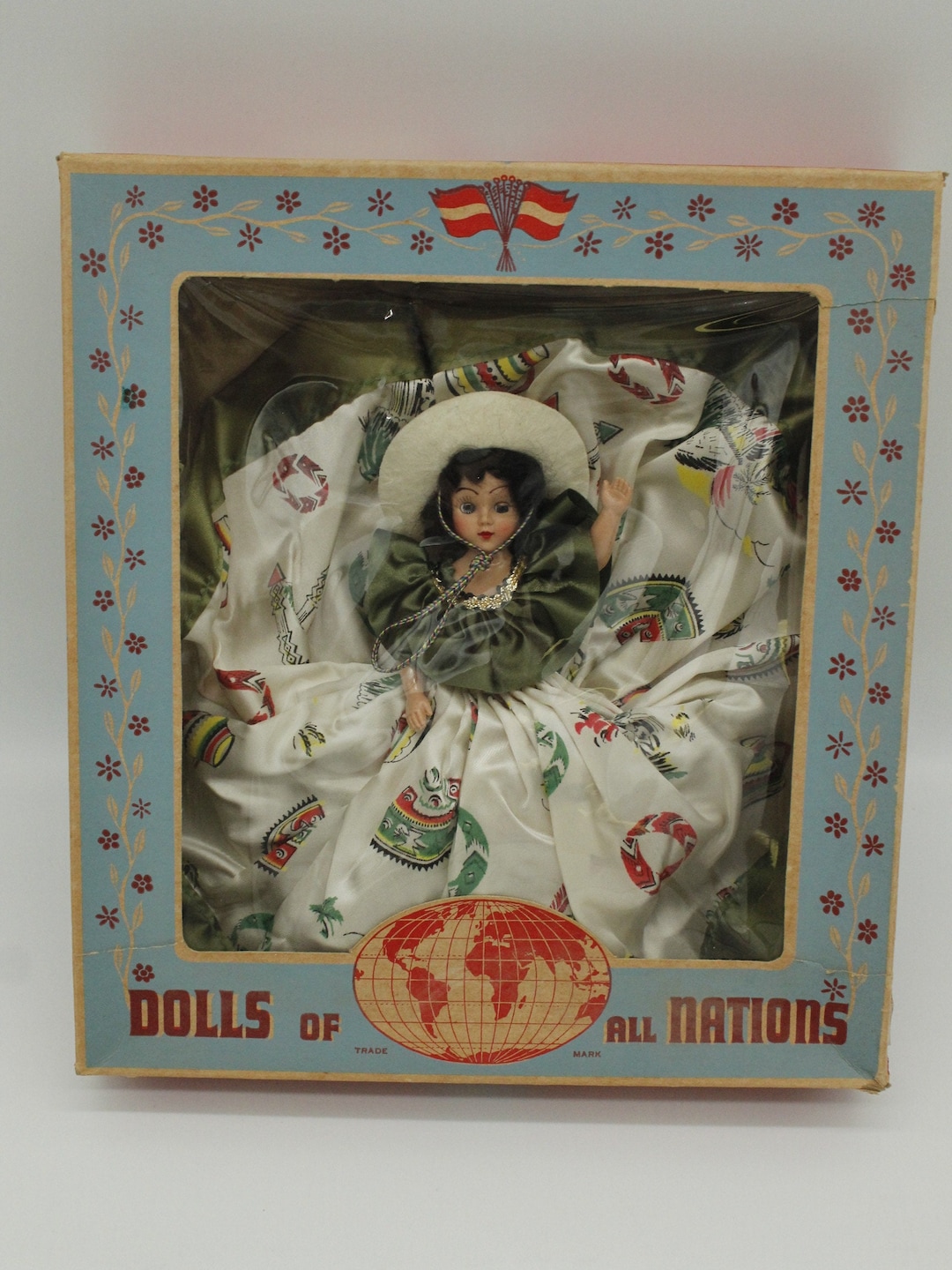Vintage Dolls of All Nations 1940 Miss Mexico (V8866) - Etsy