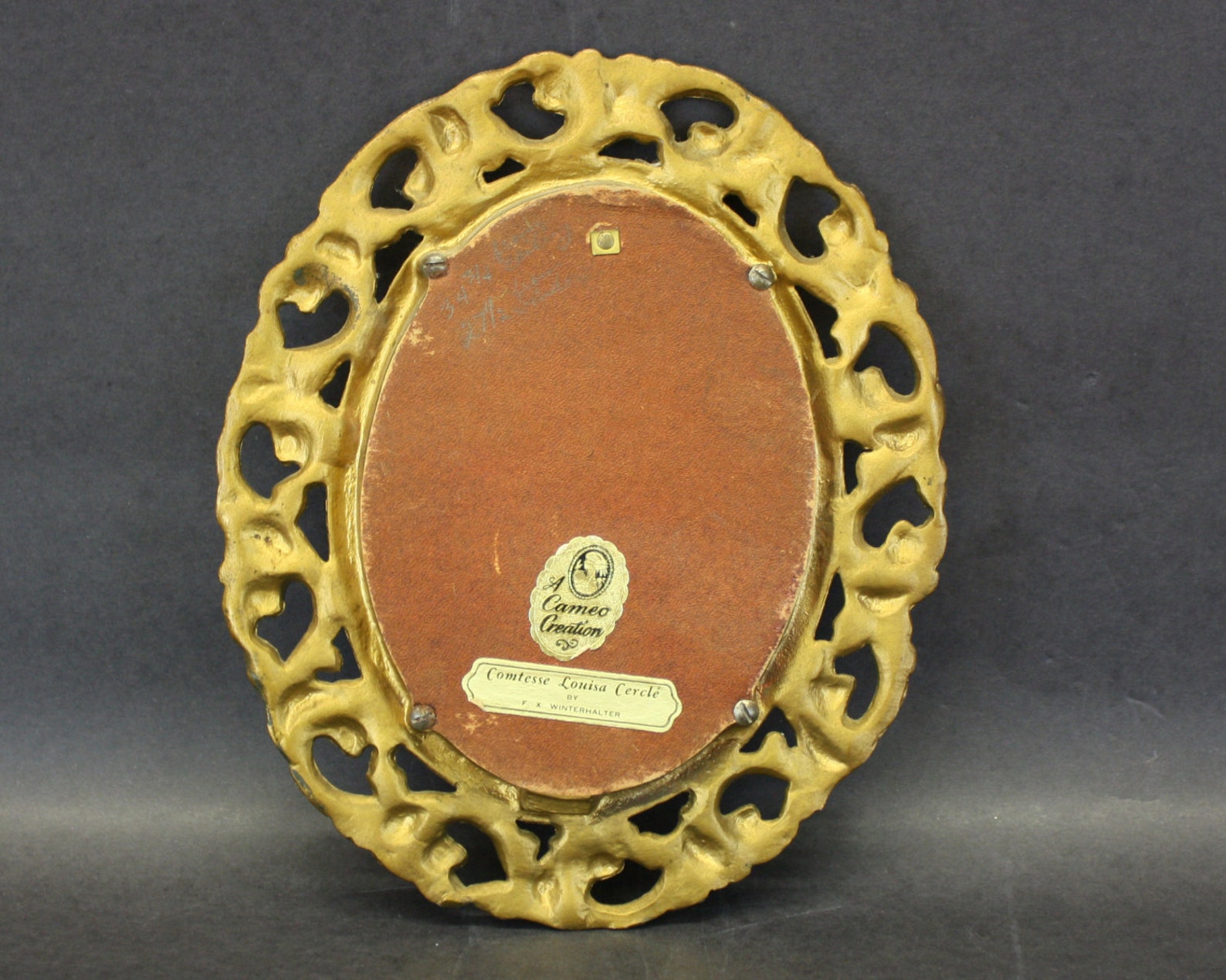 Vintage Cameo Creations Plastic Gold Framed Etsy