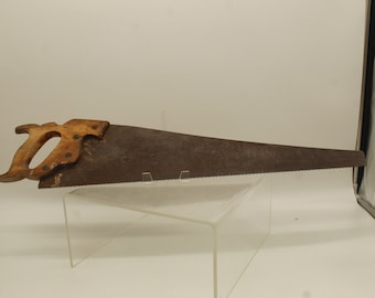 Vintage Henry Disston Hand Saw Wood Handle (S415)