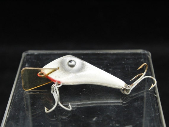 clear plastic fishing hooks Vintage Grey Big Eyes Clear Fishing Lure (V7846)