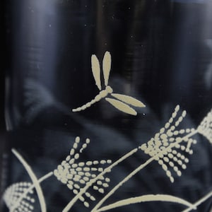 Vintage Blue Wheat Dragonfly Libbey Juice Glass Set of Eight (V7878)