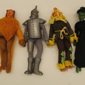Vintage Mego 1972 Wizard of Oz Action Figures, Set of 4 (V9172)