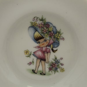 Vintage Child's Porcelain Eight Piece Plates Japan Play Set (V1714