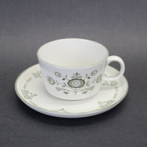 Vintage Franciscan &#39;Heritage&#39; Mid Century Cup & Saucer Set (E12984)