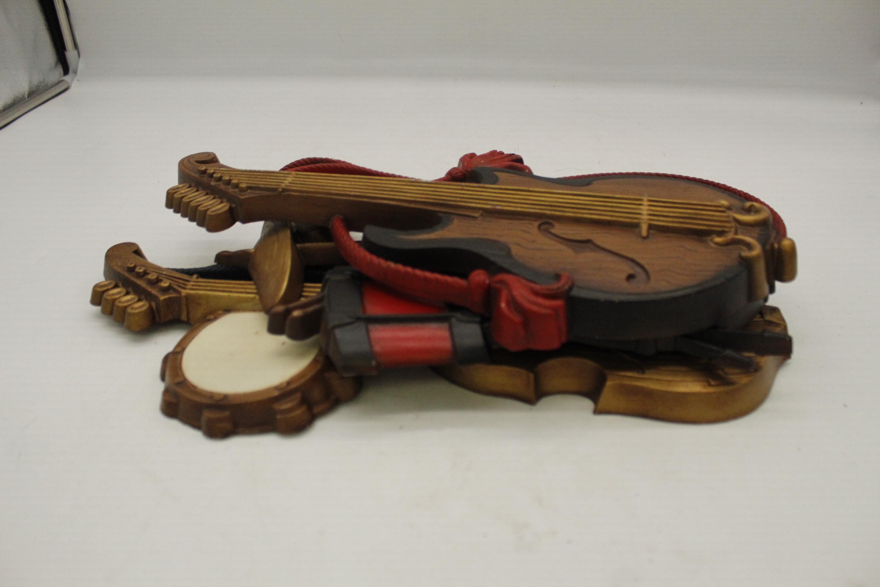 Vintage Sexton Jazz Band Rare Set of Three Cast Metal Wall