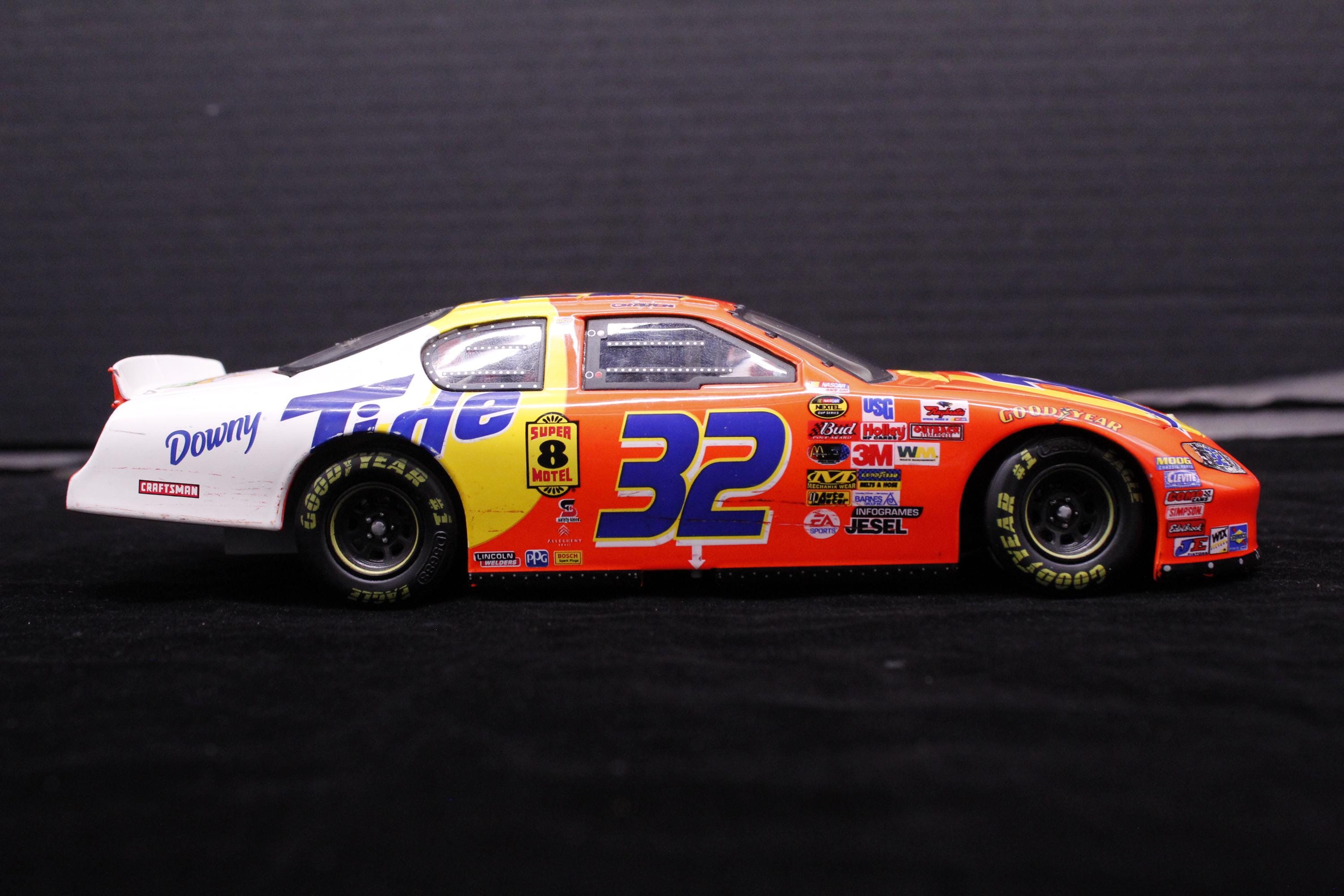 Vintage Ricky Cravens Tide Advertising #32 Nascar Metal Car With