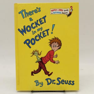 Vintage There's a Wocket in my Pocket Dr Seuss Random House Hard Cover Edition (S3816)