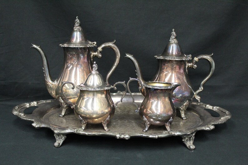 Vintage Wallace 100 Silver Plated 6 Piece Coffee & Tea Service Etsy