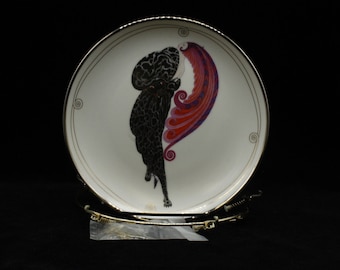 Vintage Erte 'Beauty and the Beast' 8 " Plate Limited Edition, Numbered (V7653)