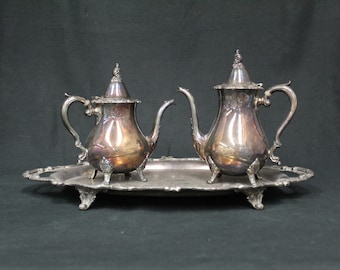 Vintage Wallace 100 Silver Plated 3 Piece Coffee & Tea Service (V1590)