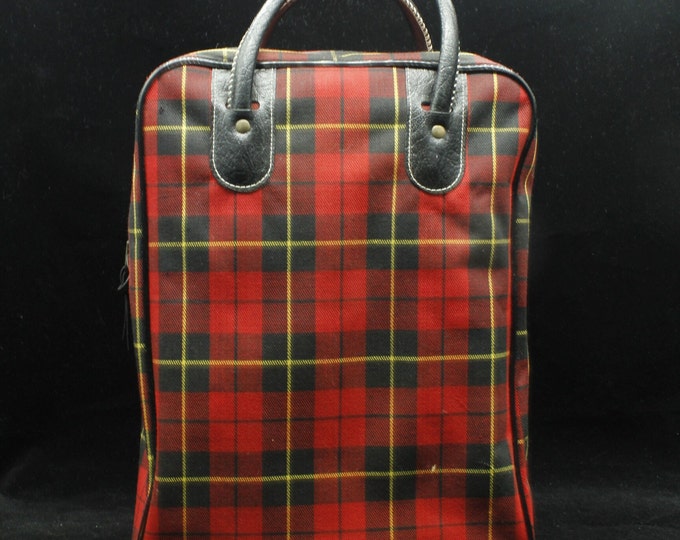 Vintage Aladdin Thermos Set Red Tartan Plaid Picnic Set Etsy